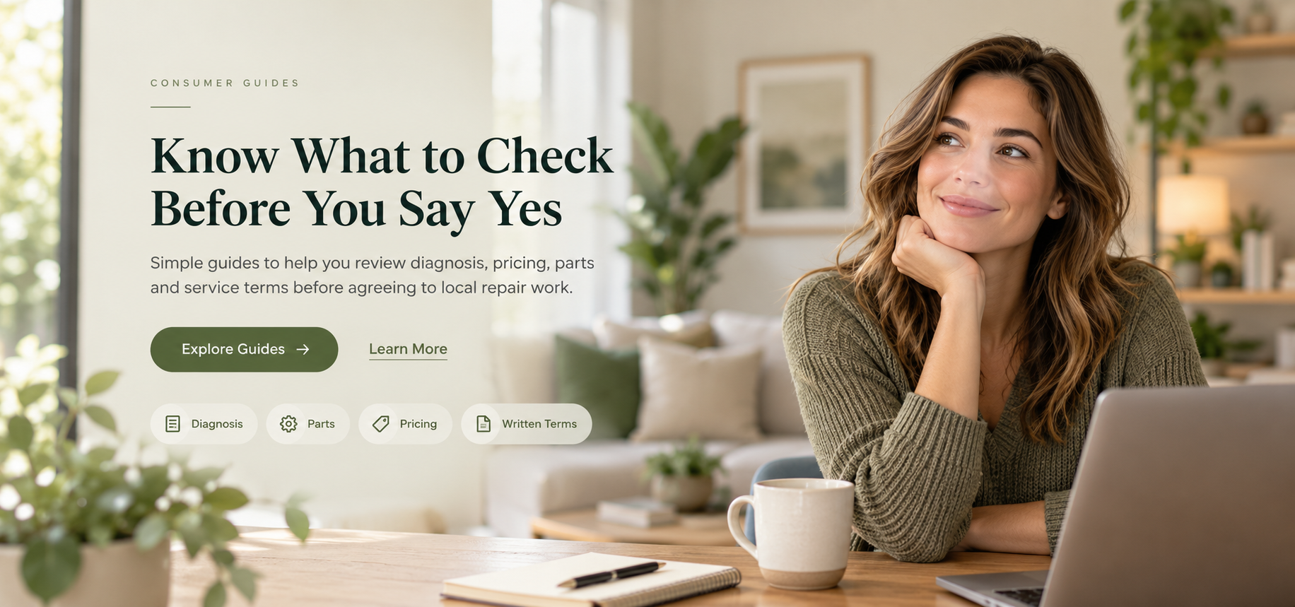 Consumer guide for checking repair details before hiring local repair work